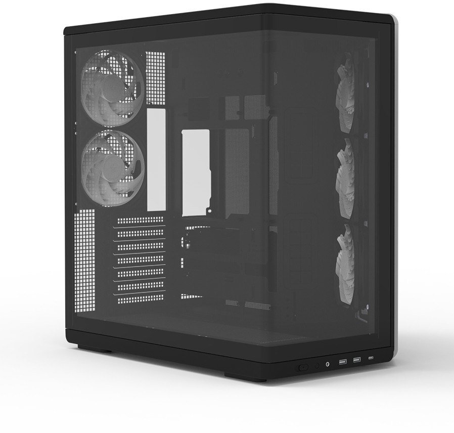 Куќиште за компјутер Zalman P60, ATX, калено стакло, црно