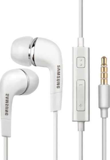 Kufje stereo Samsung EHS64AVFWE, me mikrofon, 3.5 mm, të bardha