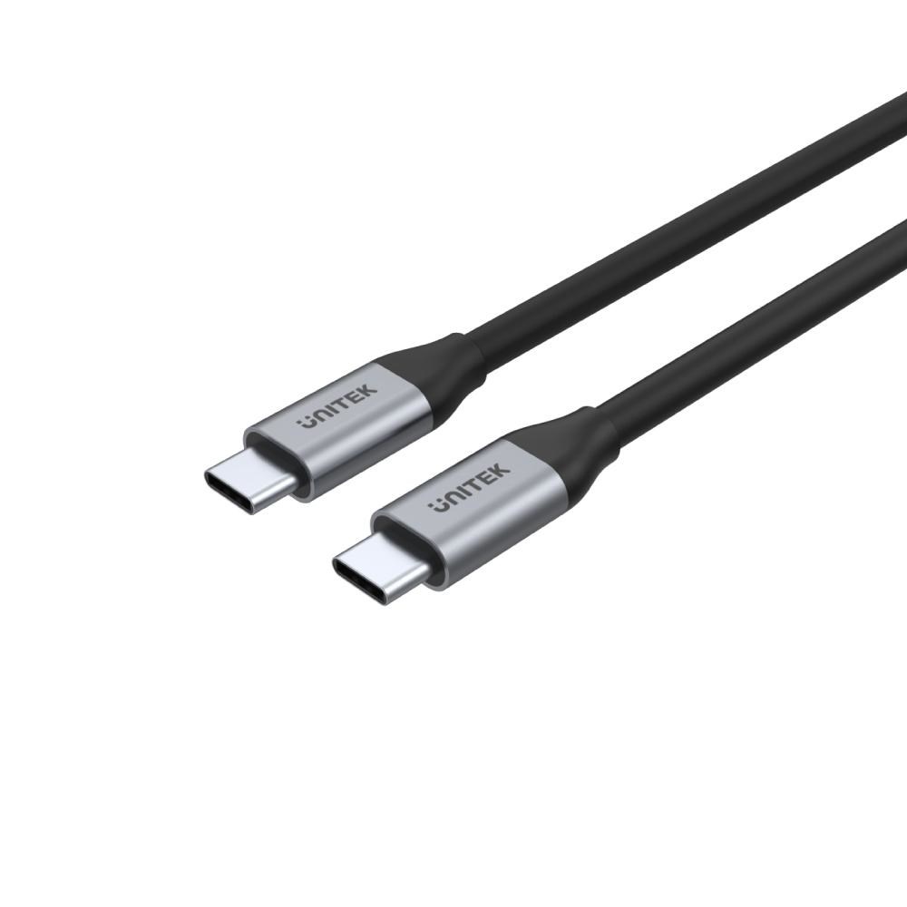 Kabllo Unitek, USB C / USB C, 1 m, e zezë