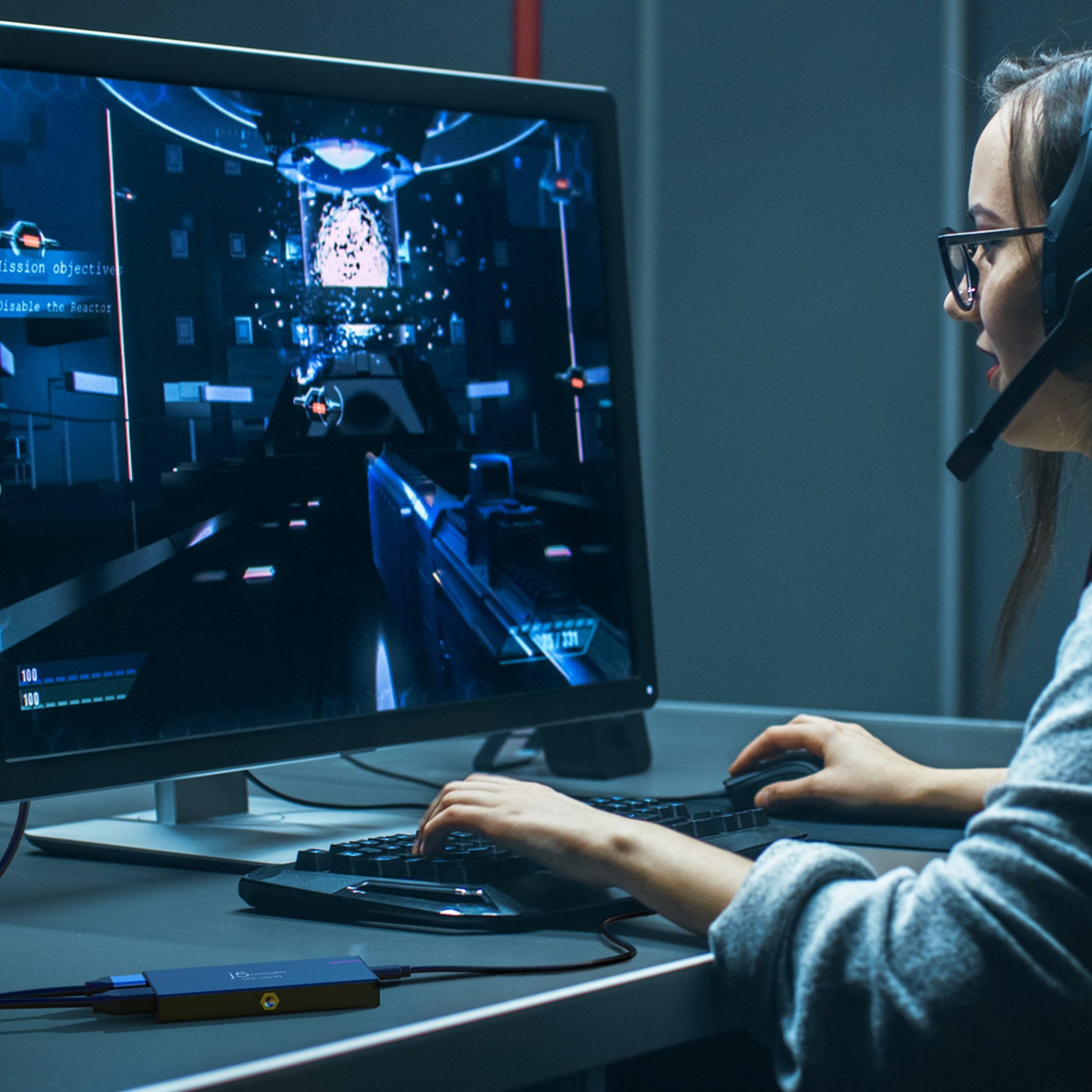 Kartë kapjeje video j5create JVA14 N, 4K, USB 3.2 Type C, gri