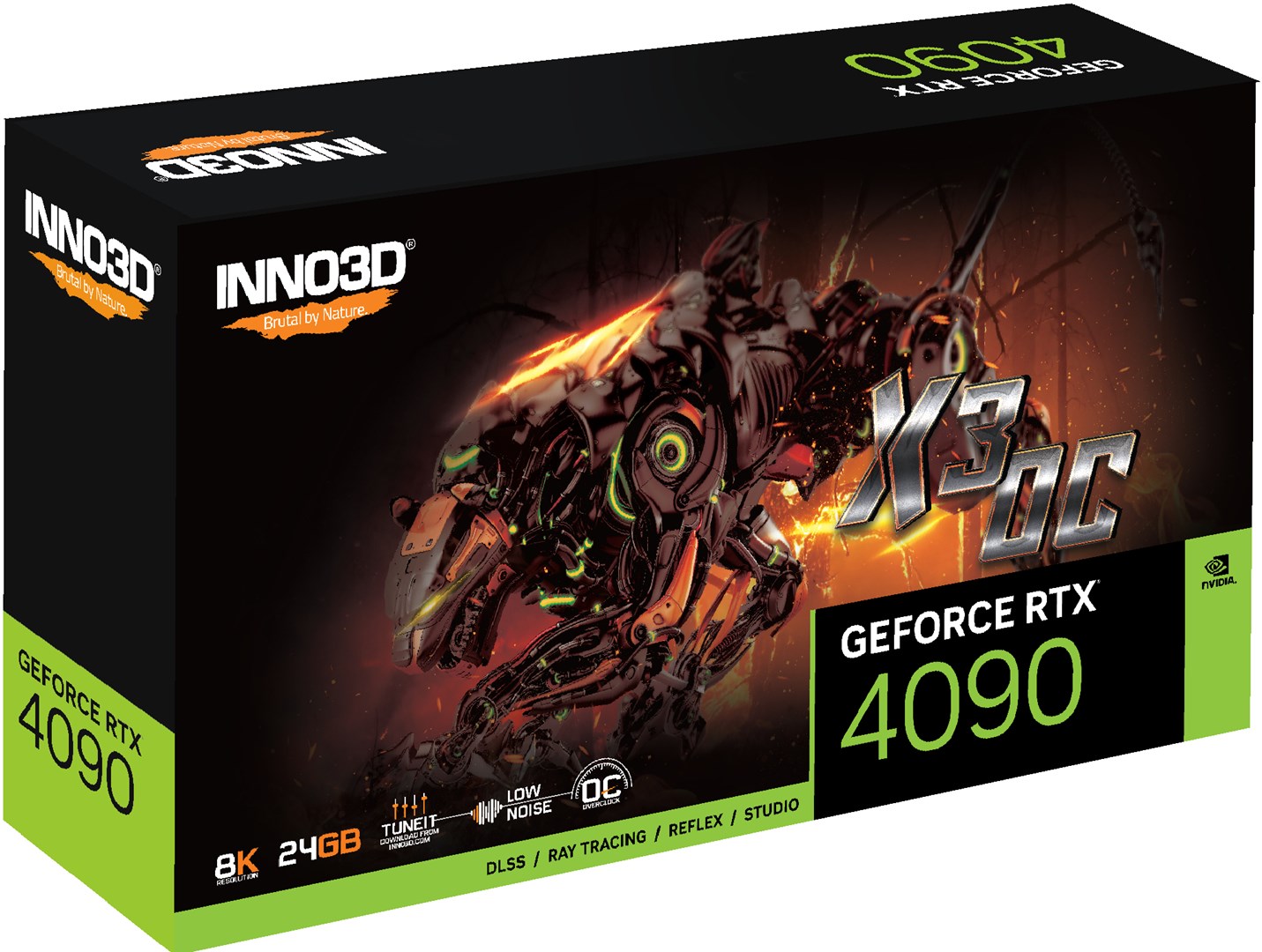Kartë grafike Inno3D NVIDIA GeForce RTX 4090, OC, 24 GB GDDR6X