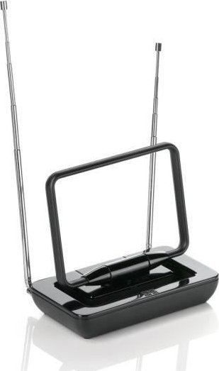 Antene e brendshme TV One For All SV 9125, DVB T T2 dhe DAB DAB+, e zezë