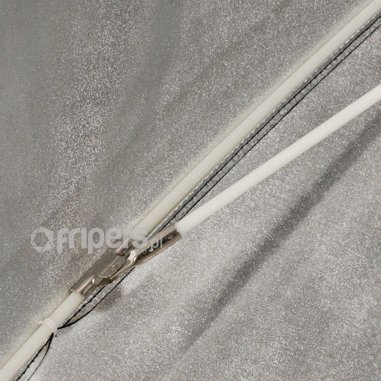 Ombrellë reflektuese fotografie Aurora 155cm, sipërfaqe e brendshme argjendi, pjesë e jashtme e zezë