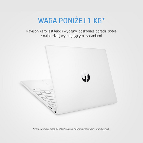 Laptop HP Pavilion Aero 13-be0244nw, 13.3", 16 GB RAM, 512 GB SSD, Ryzen7, AMD Radeon Graphics, i bardhë