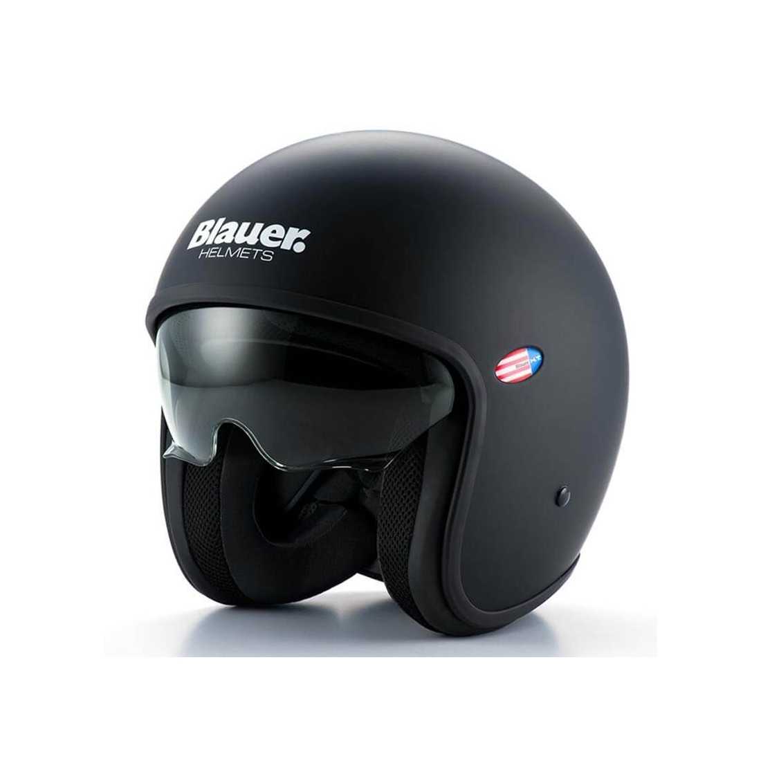 Мото кацига џет БЛАУЕР ХТ Pilot 1.1, монохроматска, мат, црна