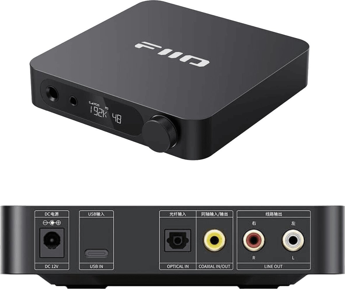 Десктоп DAC за слушалки FiiO Slim, USB, 3 нивоа на добивка, црн