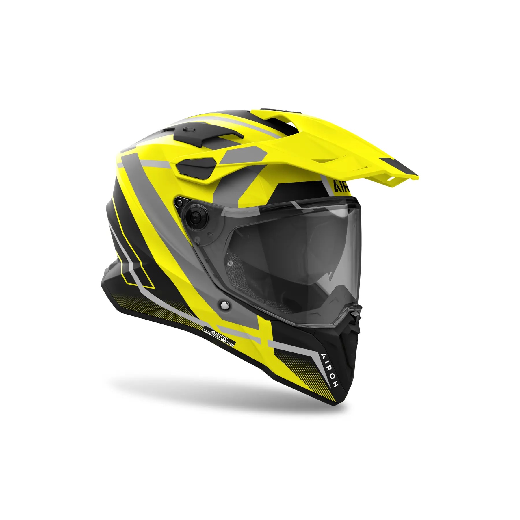 Helmetë moto Airoh Commander 2, adventure touring, karbon kompozit, e zezë