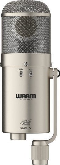Mikrofon kondenzator Warm Audio WA-47F, diafragmë e madhe, stil Neumann U47 FET, argjendtë