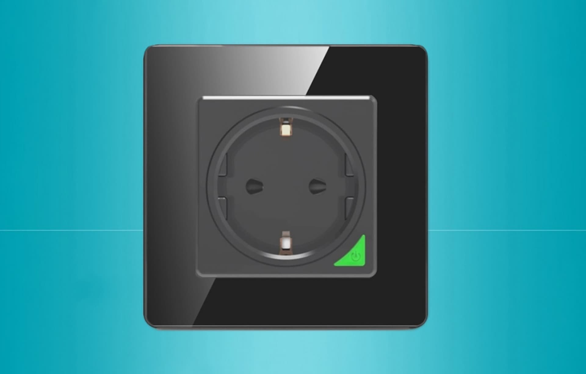 Prizë smart muri Avatto N-WOT10-E, WiFi, 16A, e zezë