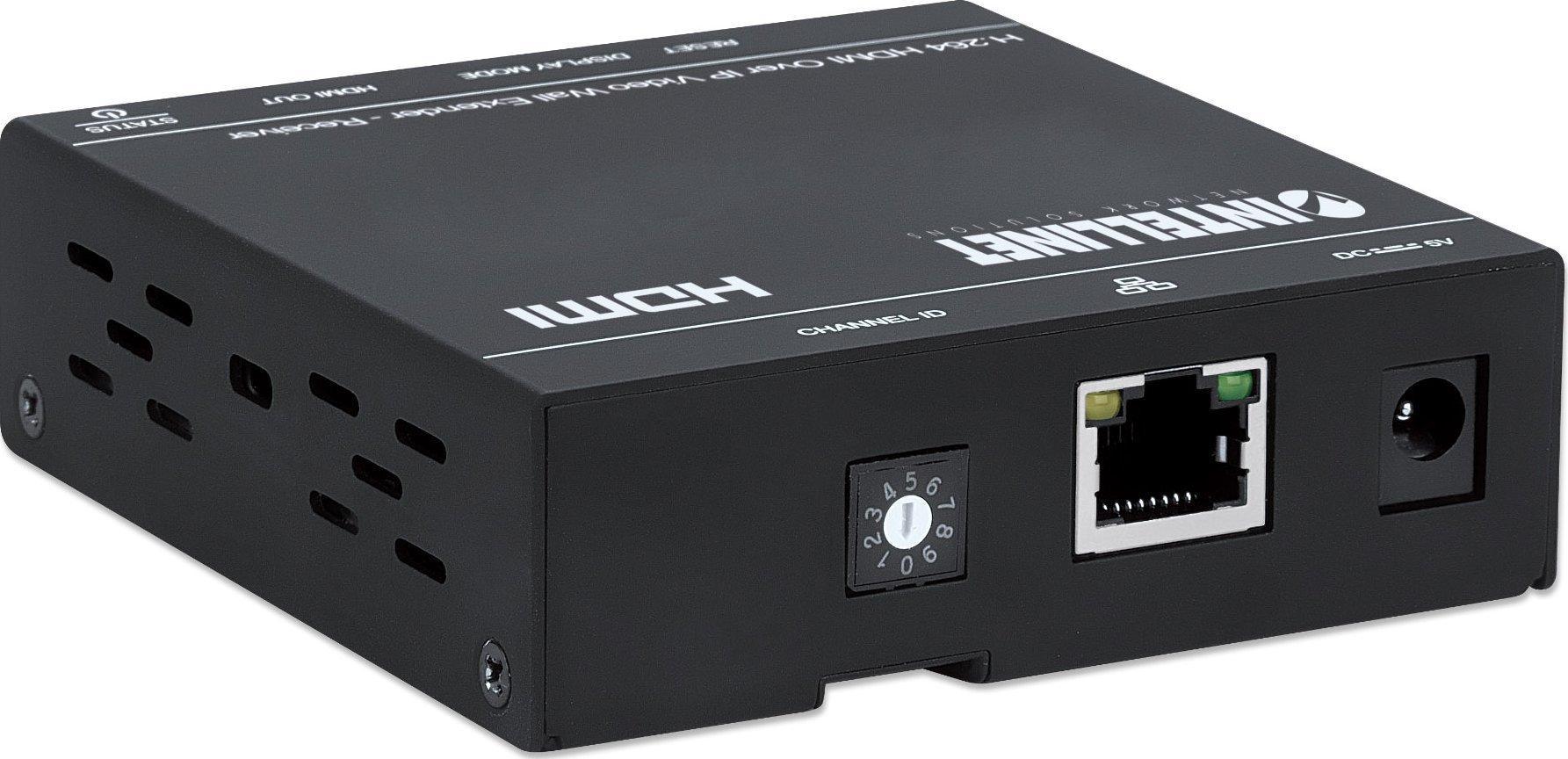 Marrës video audio Intellinet, deri 500 m, 1080p, i zi