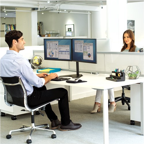 Mbajtëse monitori Fellowes Professional Series, Dual, 17-32", 10kg, e zezë