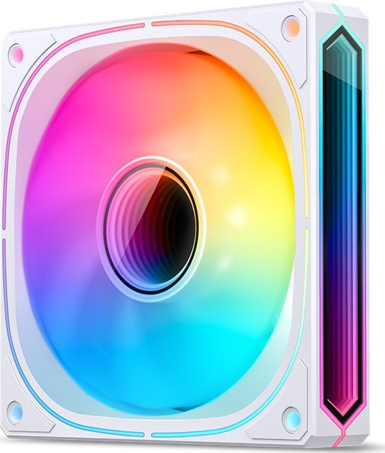Ventilator PC Jonsbo FR-505, 120mm, ARGB 5V 3pin, i bardhë