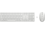Set tastierë dhe maus HP 650, Wireless, e bardhë