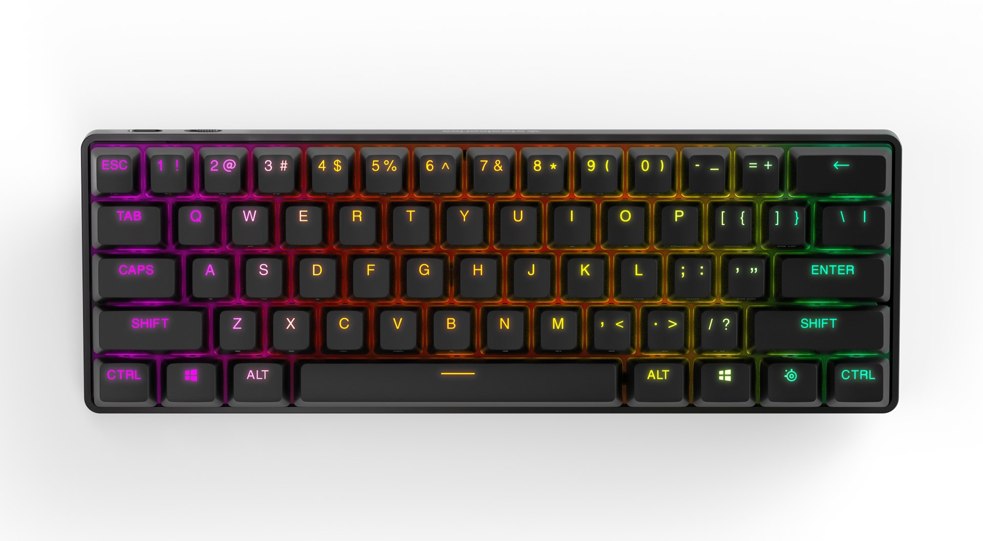 Tastierë mekanike SteelSeries Apex Pro Mini, 60%, QWERTY US, RGB, e zezë