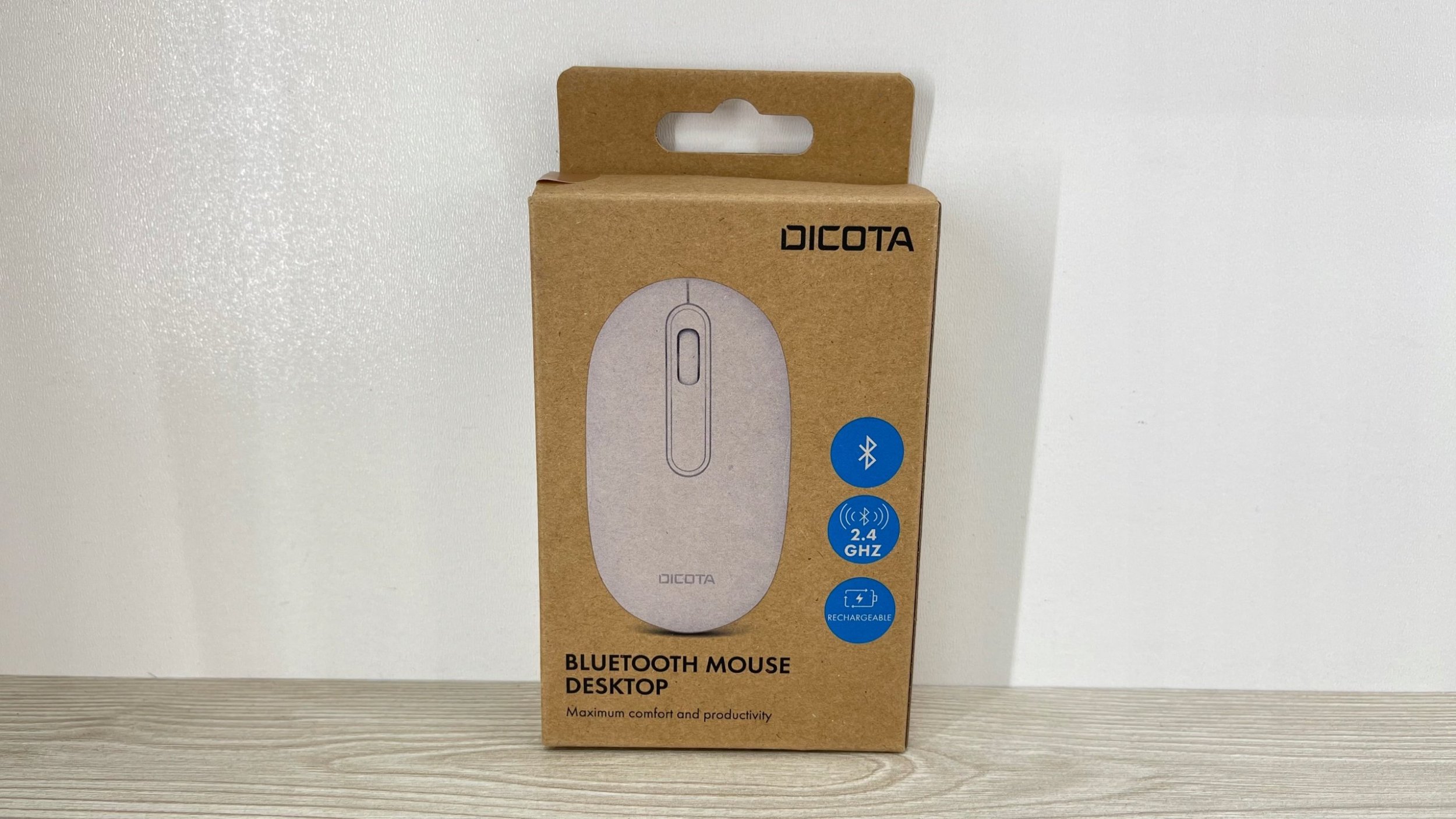 Mouse wireless DICOTA D32045, RF dhe Bluetooth, 1600 DPI, gri