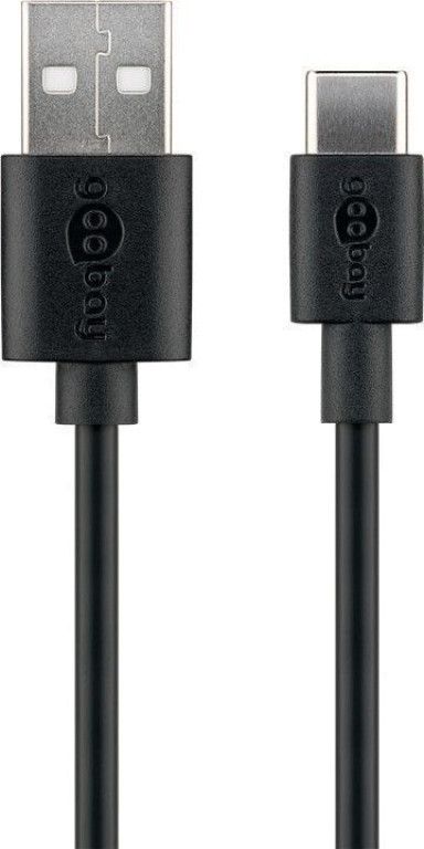 Kabllo Goobay USB A - USB C 59122, 2m, e zezë