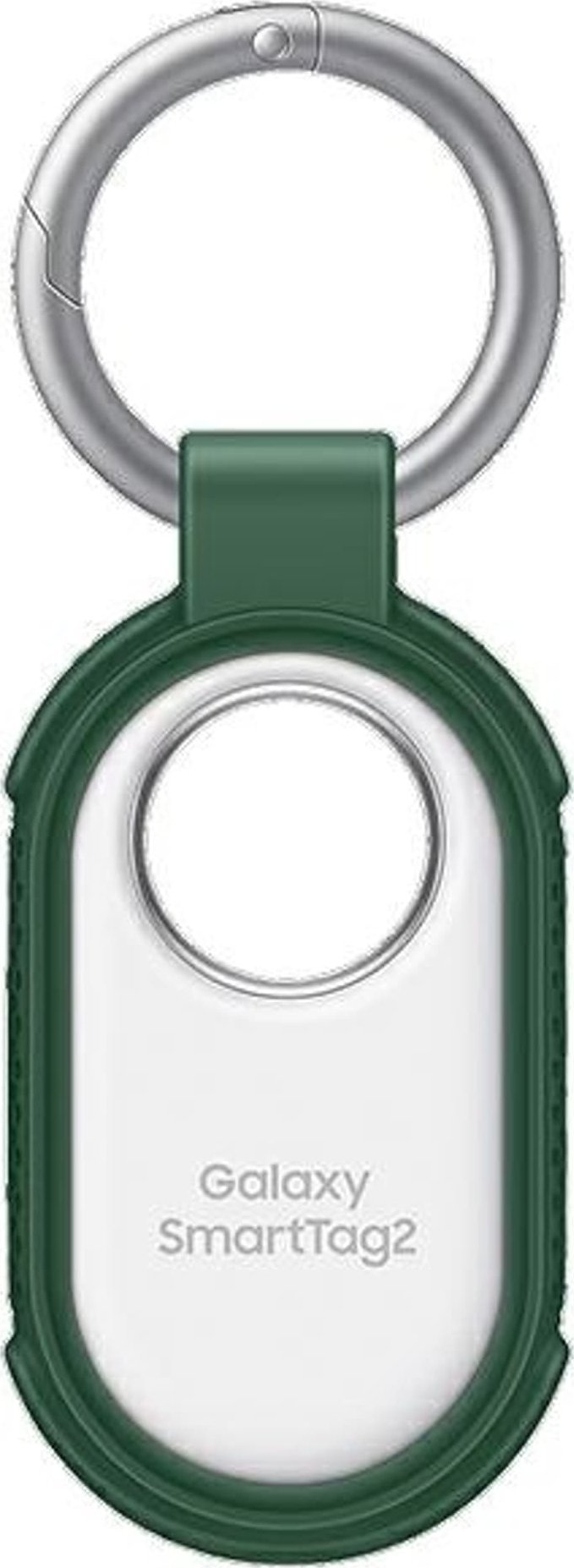 Mbulesë silikoni me varëse për Samsung Galaxy SmartTag2, me karabinë, e gjelbër