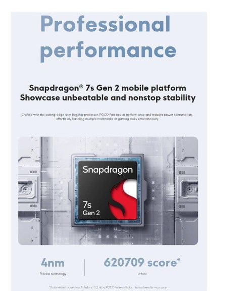 Таблет Xiaomi POCO Pad, 12.1\", 256GB, сив