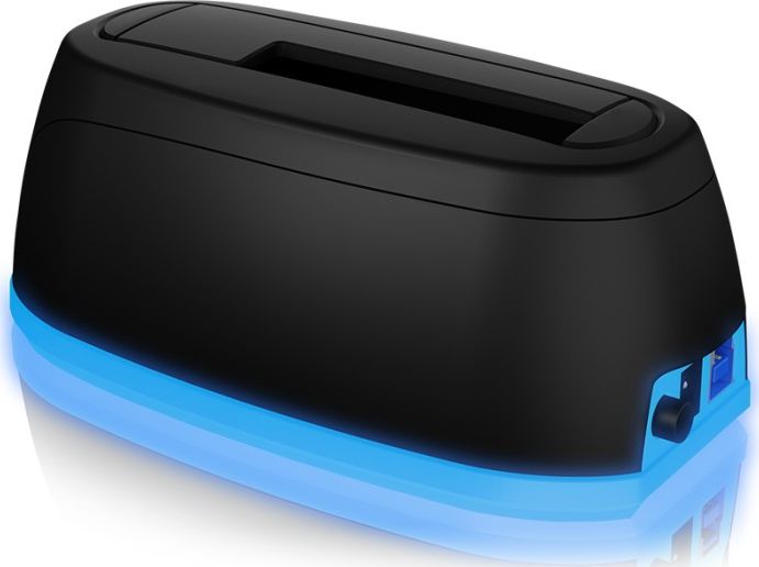 Докинг станица Icy Box IB-1124L-C3, 2.5"/3.5" SATA, USB-C 3.2 Gen 1, црна