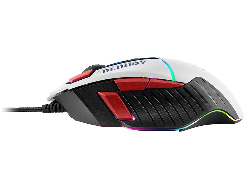 Maus A4 Tech W95Max, Gaming, i bardhë / i zi