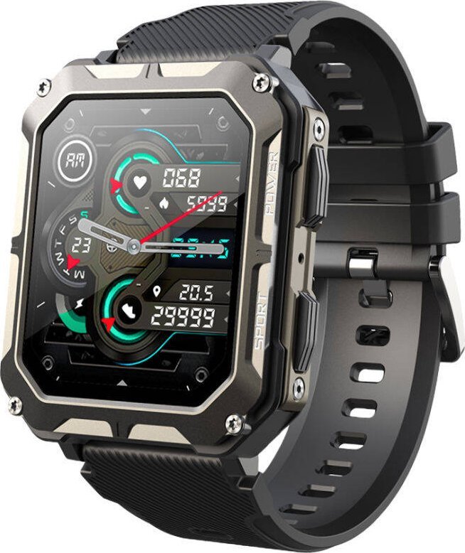 Ora inteligjente Rubicon RNCF27, ekran me prekje, Bluetooth, e zezë