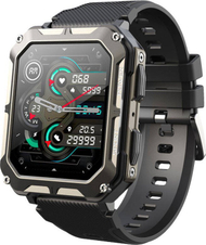 Паметен часовник Rubicon RNCF27, екран на допир, Bluetooth, црн