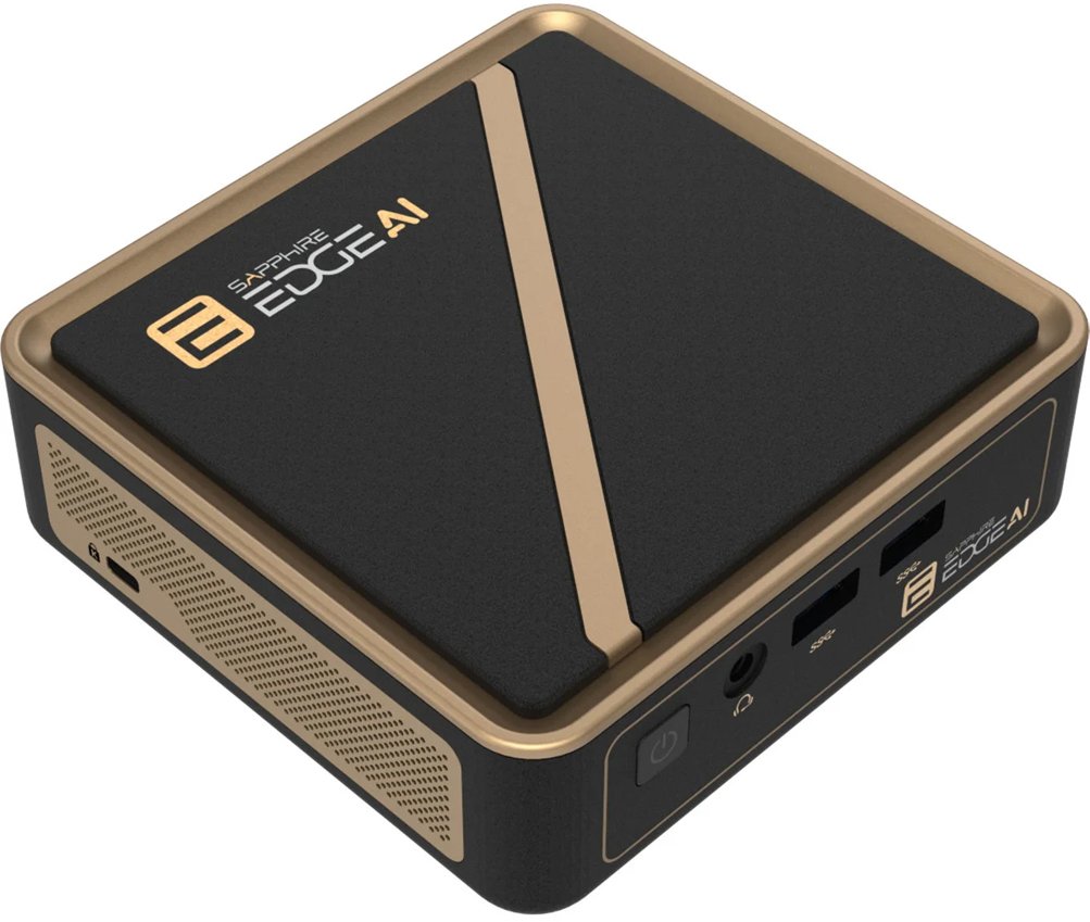 Mini PC barebone Sapphire EDGE AI 340, DDR5, HDMI, i zi