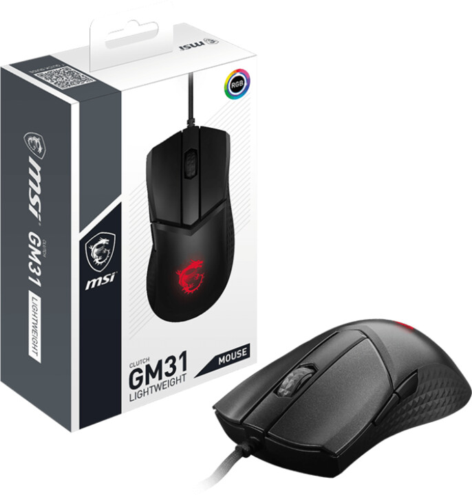 Maus MSI Clutch GM31 Lightweight, i zi