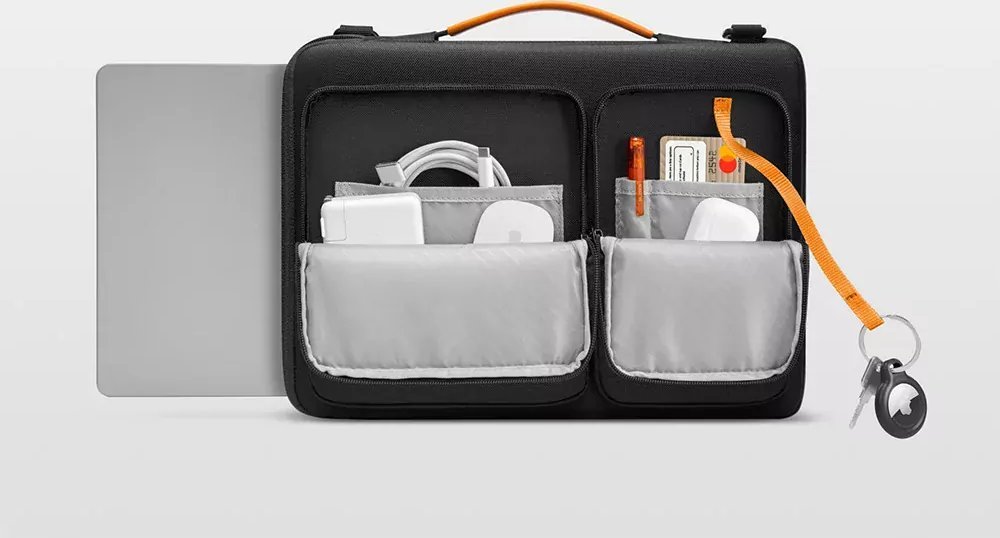 Торба за преку рамо за лаптоп Tomtoc Defender A42, 14", отпорна на вода, црна