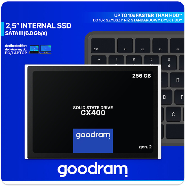 Hard disk GOODRAM CX400 Gen.2, 2,5'' - 256GB