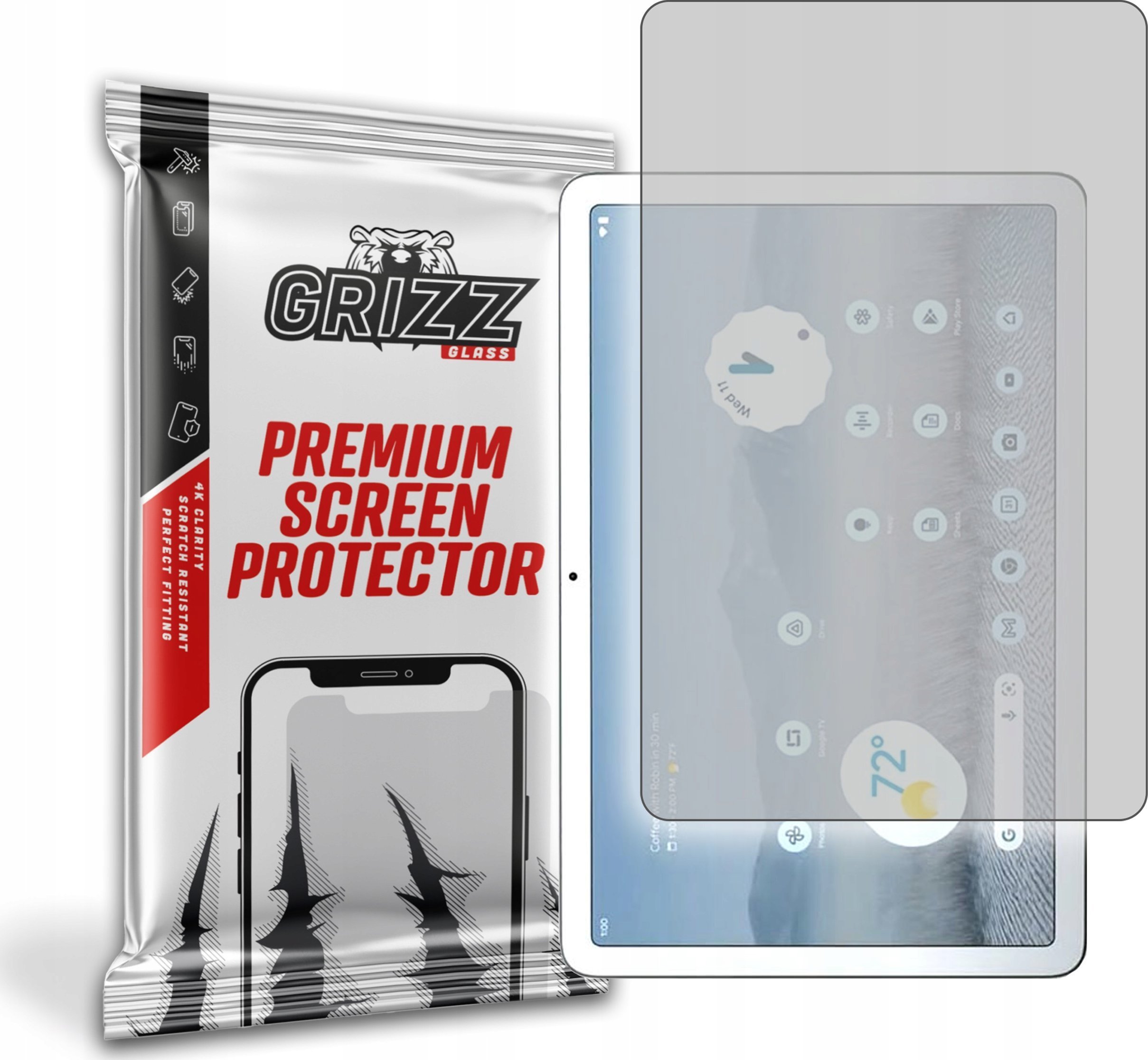 Folje mbrojtëse ekrani GrizzGlass Matte, për Google Pixel Tablet, transparente