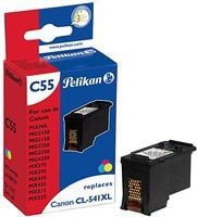 Kasetë boje Pelikan C55, zëvendësim për Canon CL-541XL, 3 copë, ngjyra