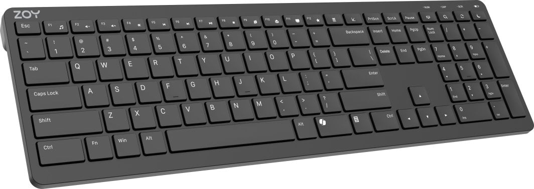 Tastierë ZOY ZKB880, wireless, e zezë