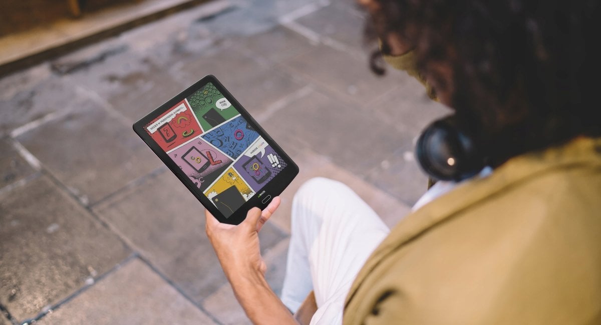 Заштитна навлака inkBOOK Focus Color 7.8", за е-книга, црна