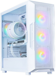 Kuti kompjuteri Zalman I3 NEO V2 Mid Tower, 4 ftohës RGB, e bardhë