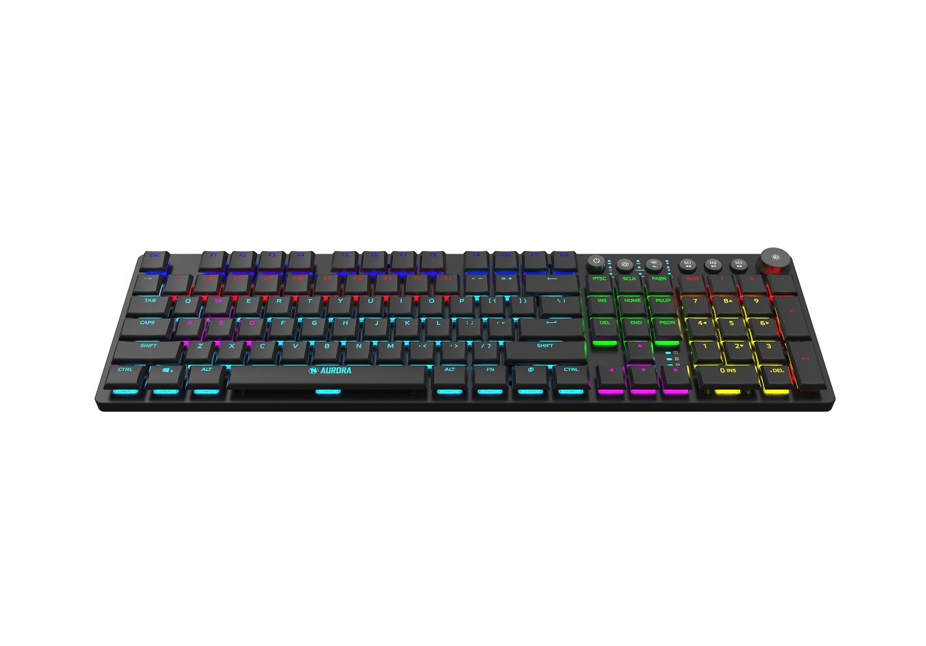 Tastierë mekanike universale iBOX AURORA K-6, RF Wireless + Bluetooth, RGB, e zezë