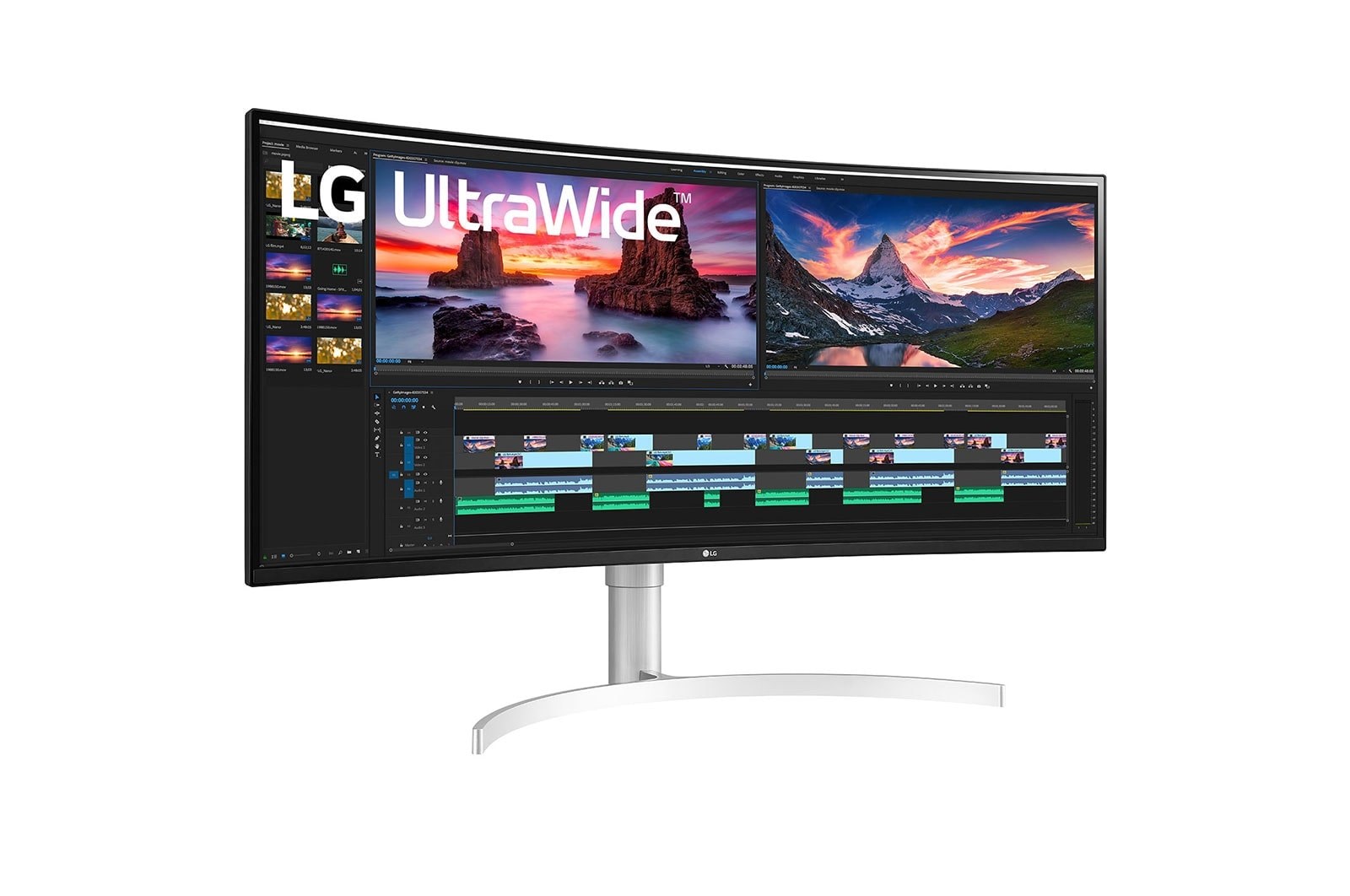 Monitor LG 38WN95CP-W, 38", UW4K, IPS, 144Hz, i bardhë
