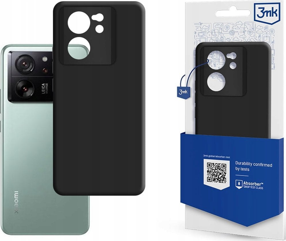 Kapar telefoni 3MK Matt Case, për Xiaomi 13T Pro, TPU, i zi mat
