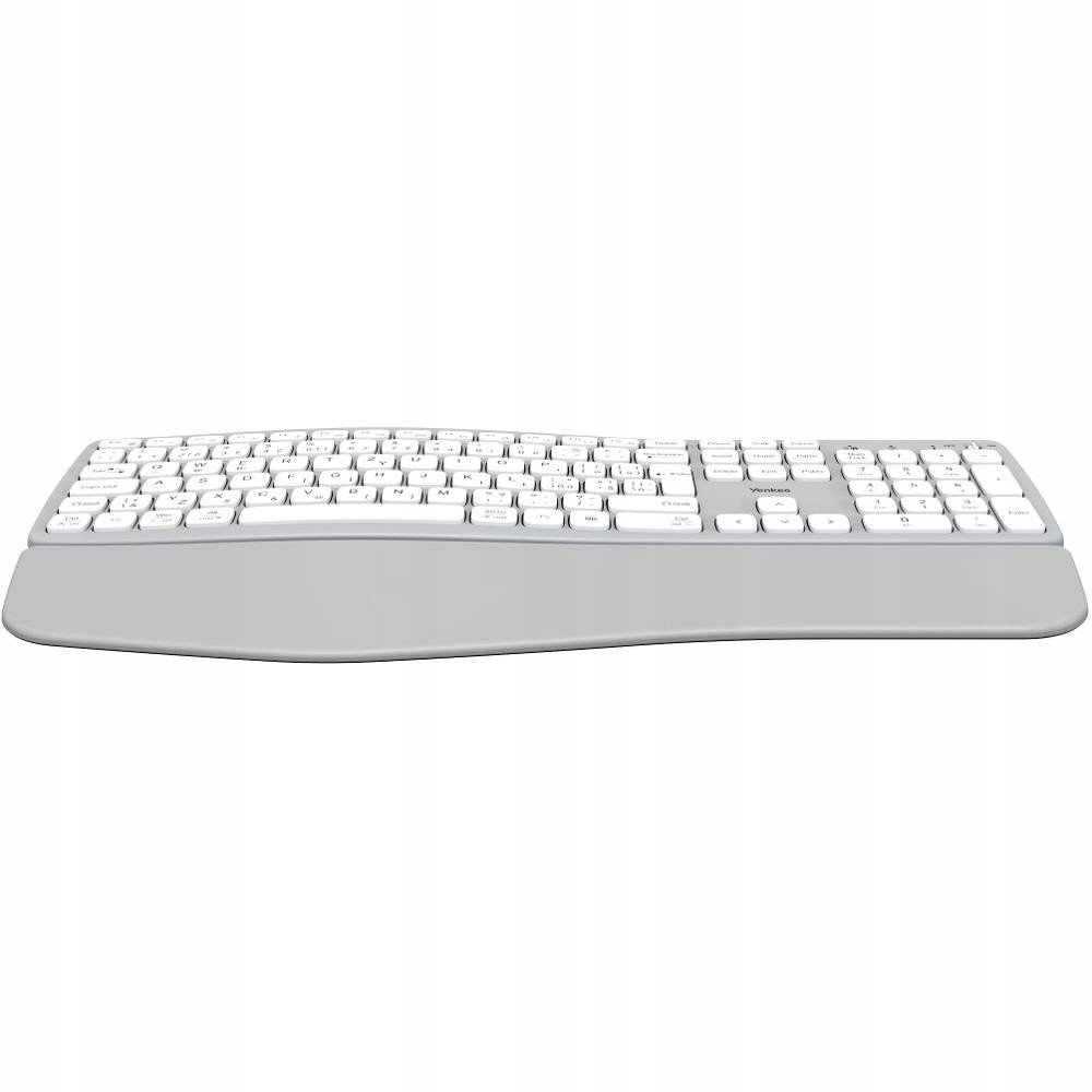 Бежична тастатура Yenkee YKB 2100 CSGY, 2.4G и Bluetooth, вградена полначка батерија, сива