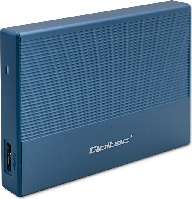 Kuti e jashtme Qoltec Enclosure Pocket, për SSD HDD 2.5", USB 3.0, deri 2TB, blu