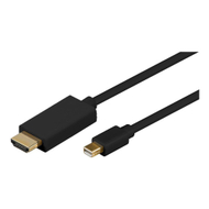 Kabllo adapter video Microconnect MDPHDMI2B, Mini DisplayPort në HDMI, 2 m, e zezë