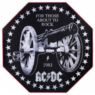 Tapet gamer Subsonic Gamer Floor Mat AC/DC SA5550-A1, formë tetëkëndore, me bazë kundër rrëshqitjes, shumëngjyrësh