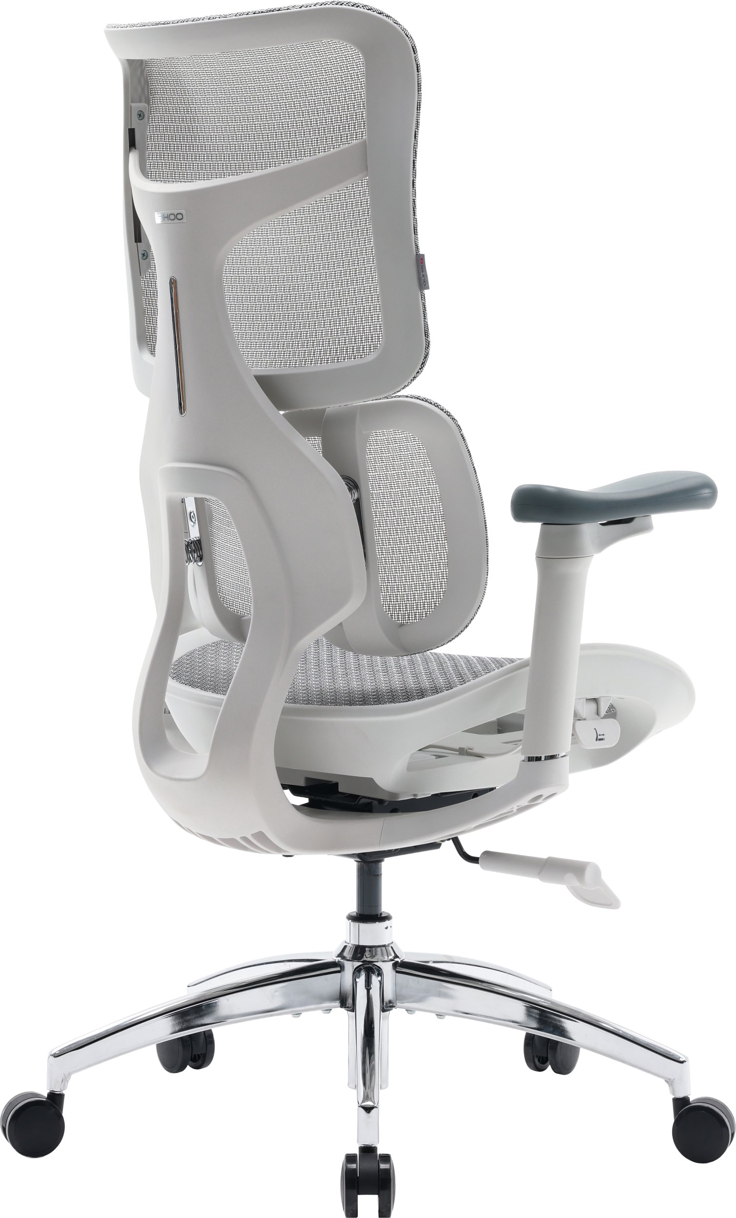 Karrige zyre SIHOO DORO S100, rrjetë, me mbështetëse koke, e bardhë