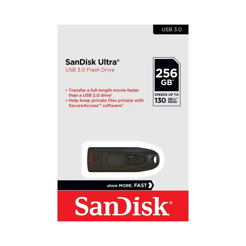 SanDisk Ultra USB 3.0 Flash Drive 256GB 130MB/s