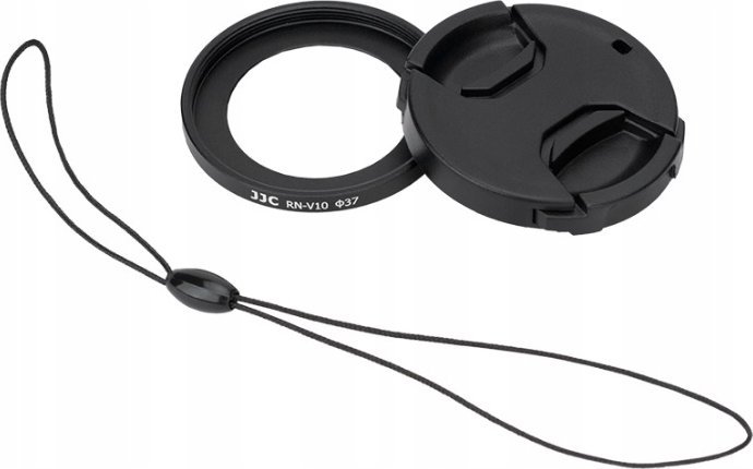 Adapter lentesh me kapak JJC RN V10 për Canon Powershot V10, set aksesorësh, i zi