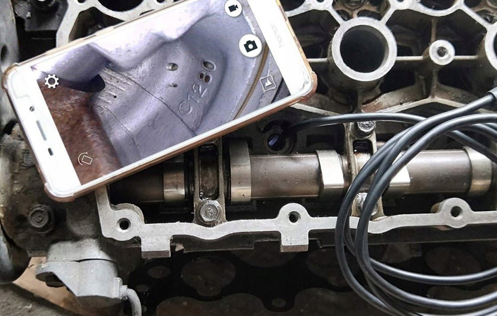 Ендоскопска WiFi камера Ancel W655, поврзување со телефон, LED светло, црна