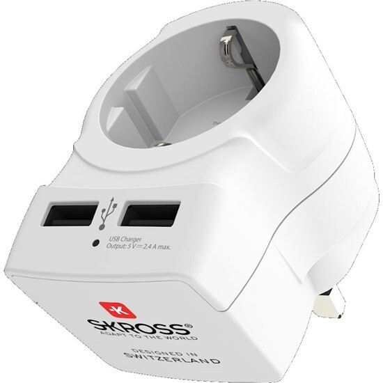 Karikues SKROSS  2x USB për përdorim në UK