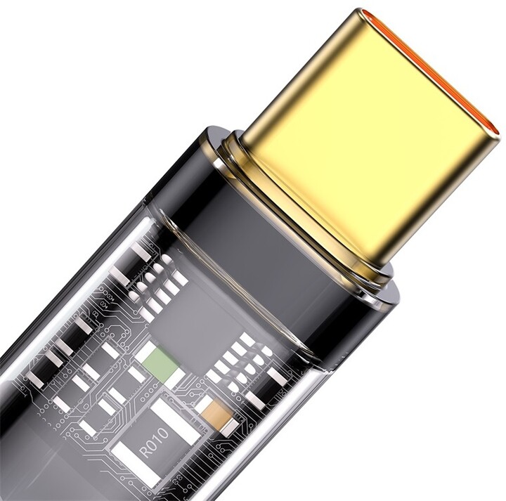 Kabllo Baseus Explorer Series USB-A - USB-C, 100W, 1m, e zezë