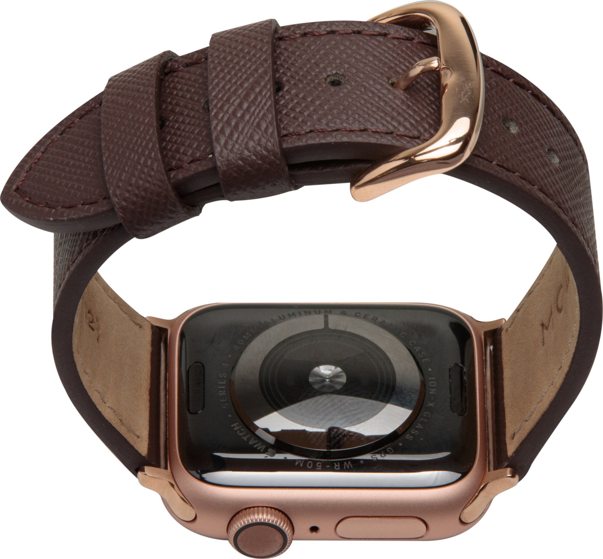 Rrip smartwatch Dbramante1928 Madrid, për Apple Watch, lëkurë, dark chocolate