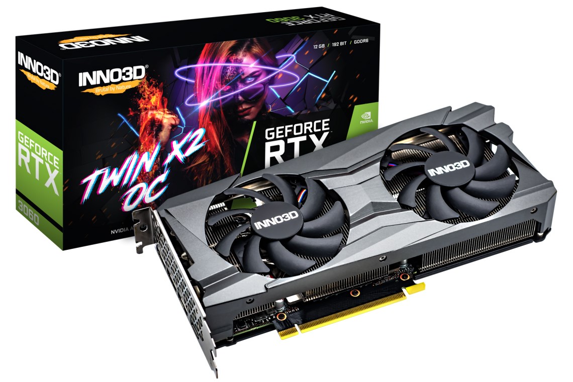 Kartë grafike Inno3D NVIDIA GeForce RTX 3060, OC, 12 GB GDDR6